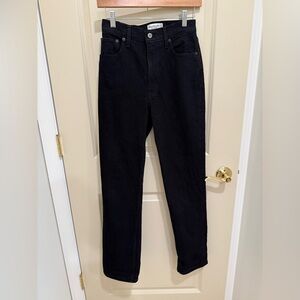 Abercrombie & Fitch the 90’s straight ultra high rise black Jeans 26/2s